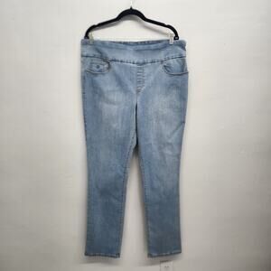 Gloria Vanderbilt Amanda Pull On Slim Leg Classic Rise 16 Average Jeans